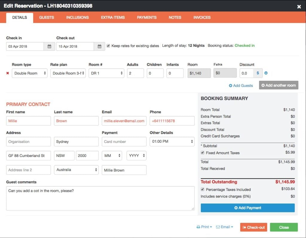 Little Hotelier screenshot - 10 Programas de Gestión de Horarios para Hoteles para Mejorar las Operaciones en 2026