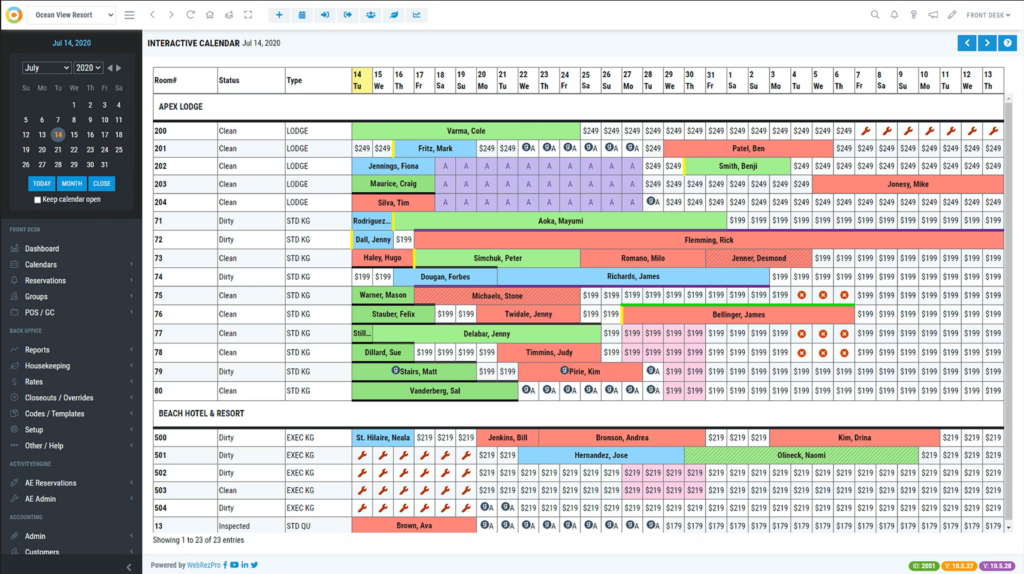 WebRezPro screenshot - 10 Migliori Software di Manutenzione per Hotel Recensiti per 2026