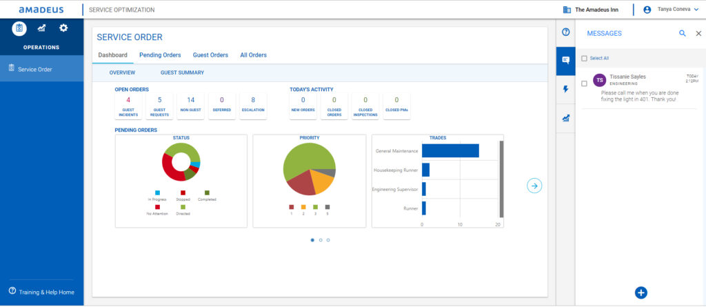 Amadeus screenshot - 10 Migliori Strumenti di Market Intelligence per Hotel per 2026