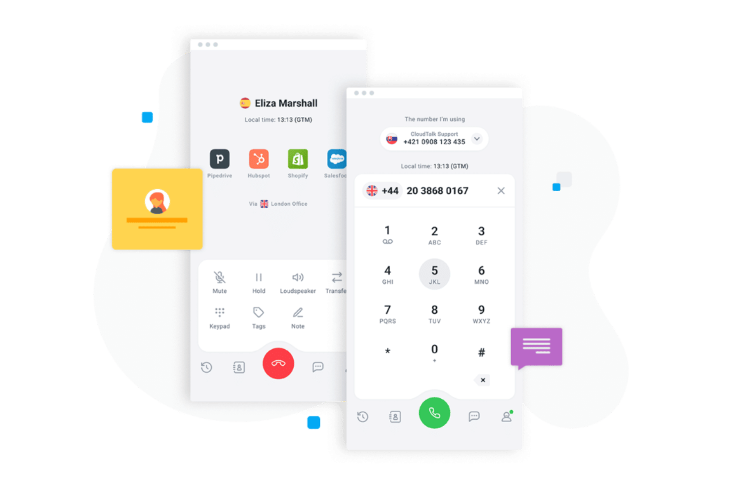 CloudTalk screenshot - 10 Migliori Sistemi Telefonici per l’Ospitalità per il 2026