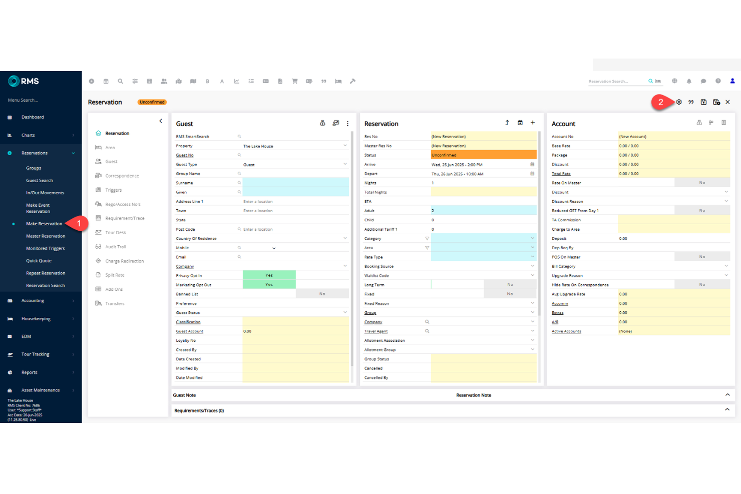 RMS Hospitality Cloud screenshot - 10 Mejores Software de Gestión de Inventarios para Hoteles en 2026
