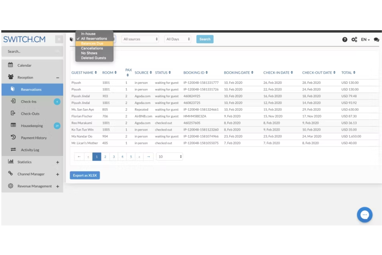 SWITCH.CM screenshot - 10 migliori software di gestione dell’inventario alberghiero per 2026