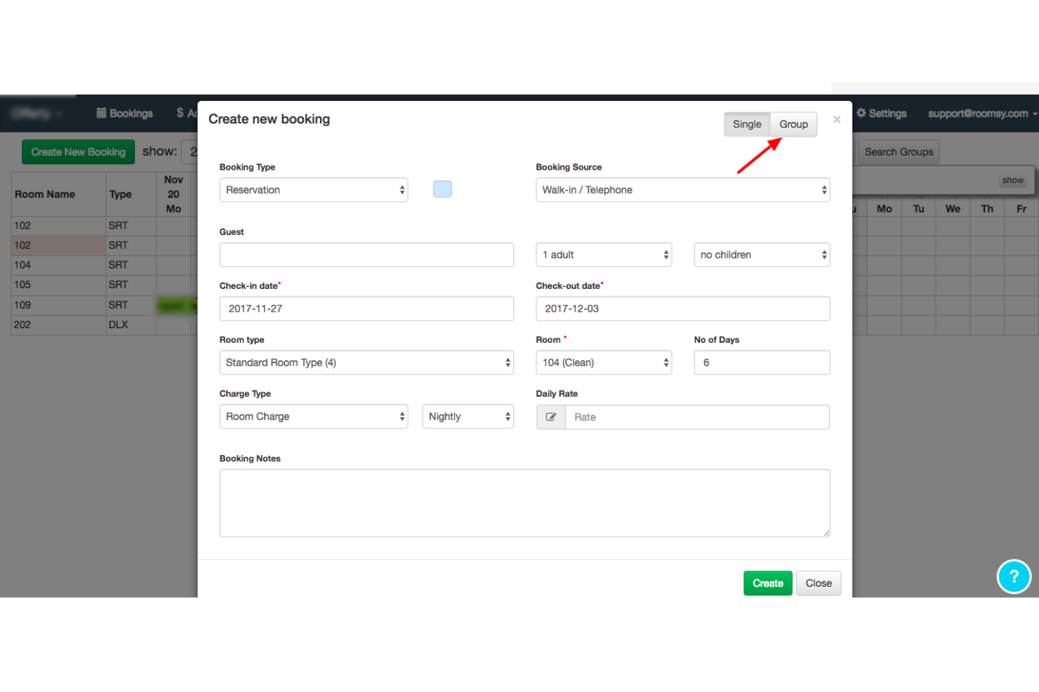 Roomsy screenshot - 10 migliori software per il front office degli hotel recensiti per il 2026