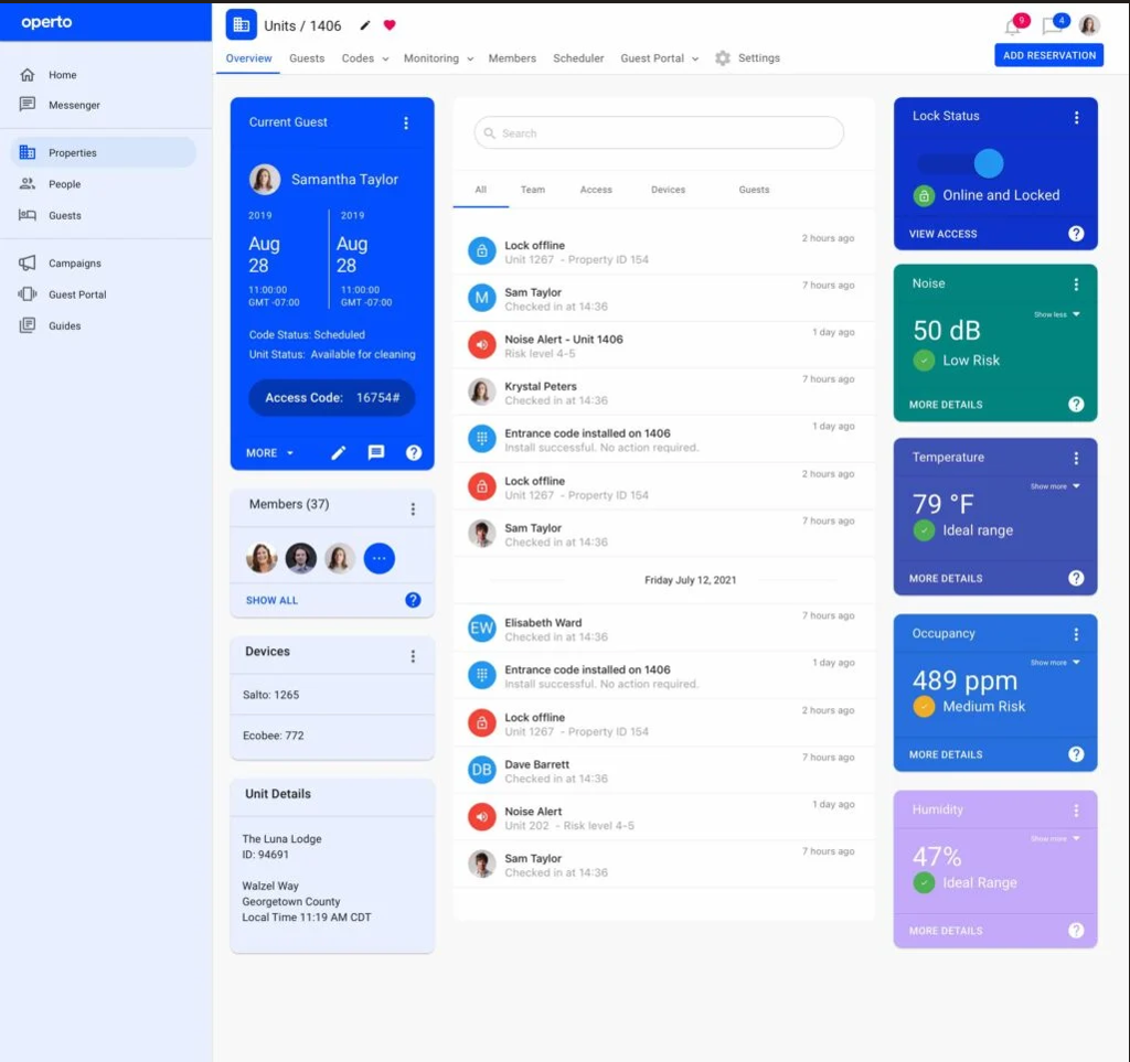 Operto screenshot - 10 migliori software per il front office degli hotel recensiti per il 2026