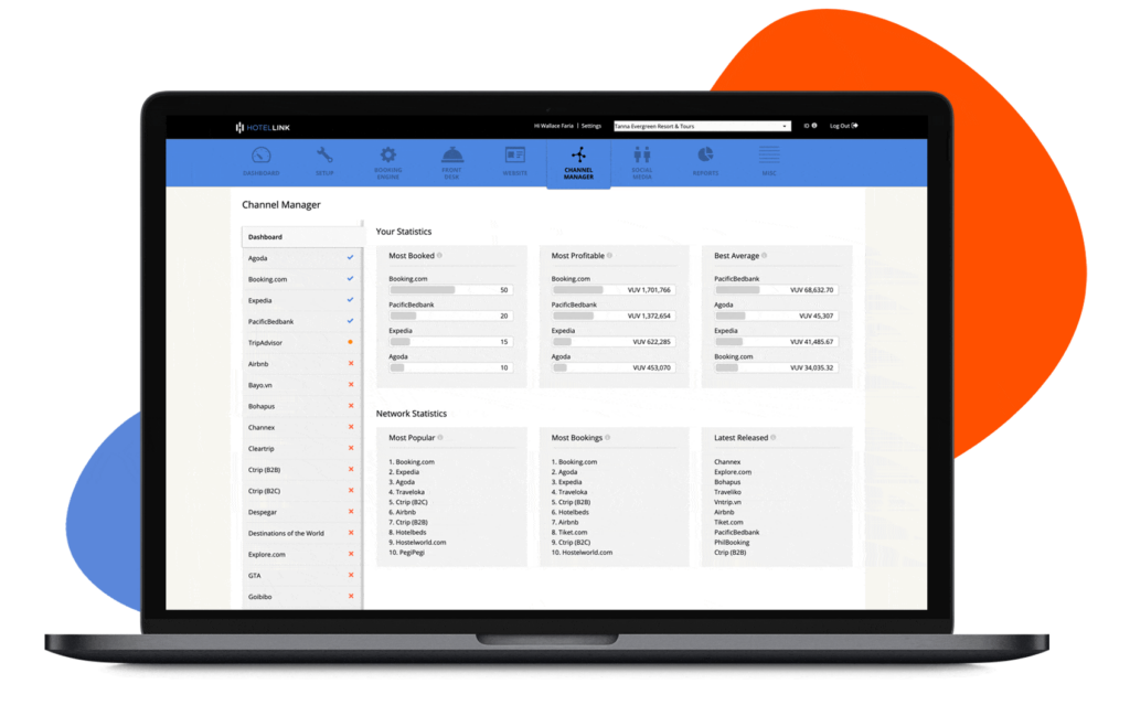 Hotel Link screenshot - 10 migliori software di business intelligence per hotel per 2026