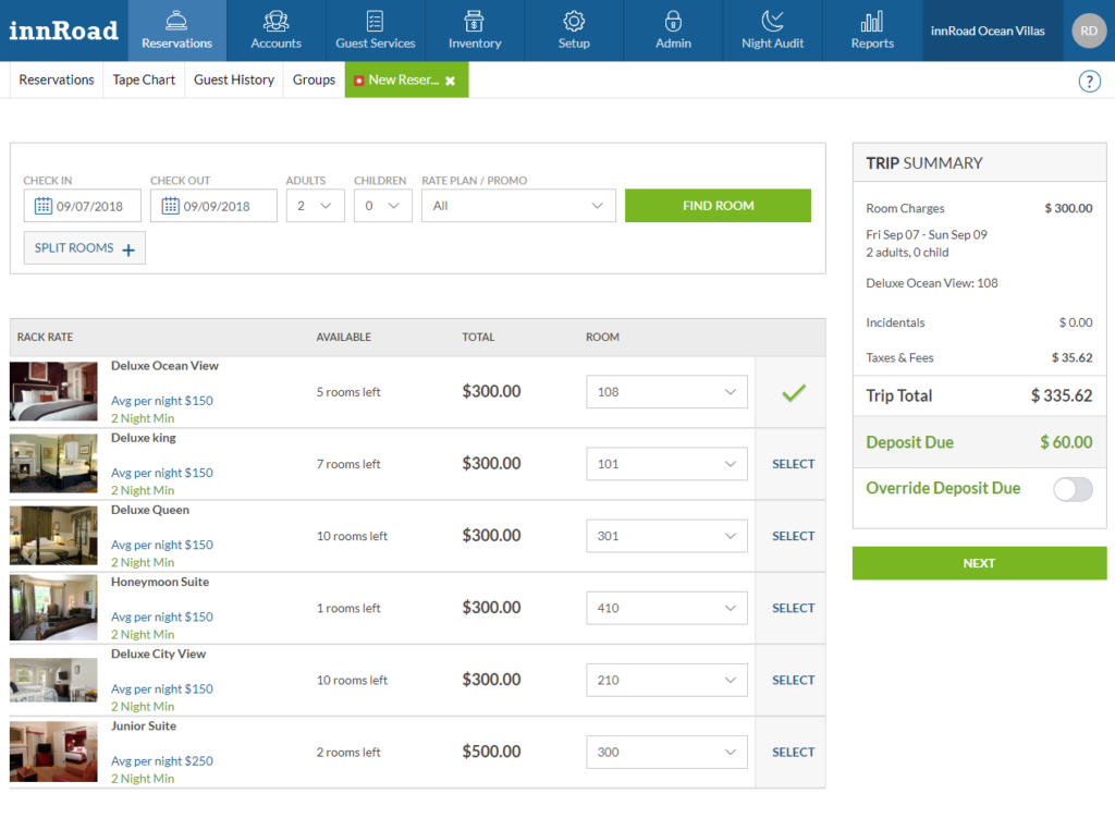 innRoad screenshot - Los 1 Mejores Software para Reservas de Hoteles en 2026