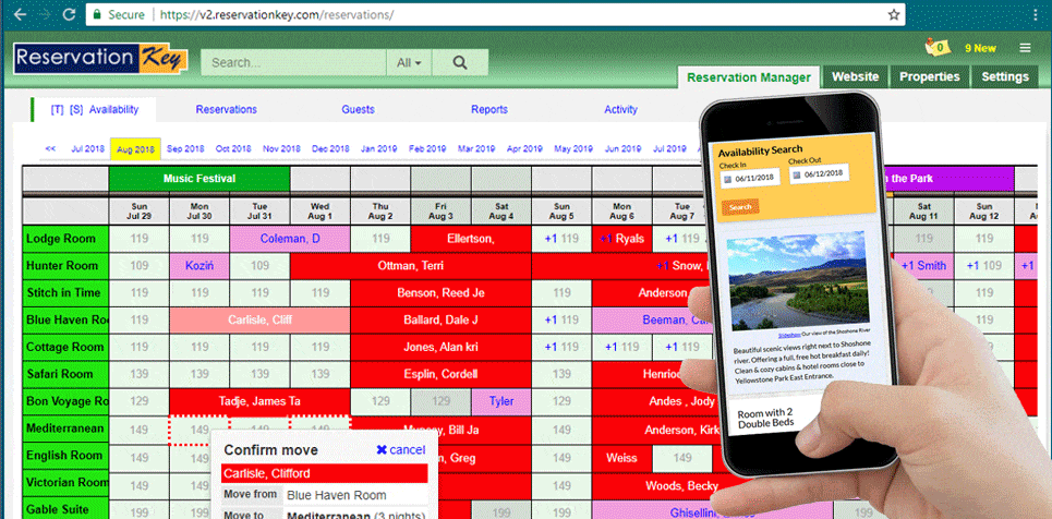 ReservationKey screenshot - 10 migliori alternative a Cloudbeds recensite nel 2026