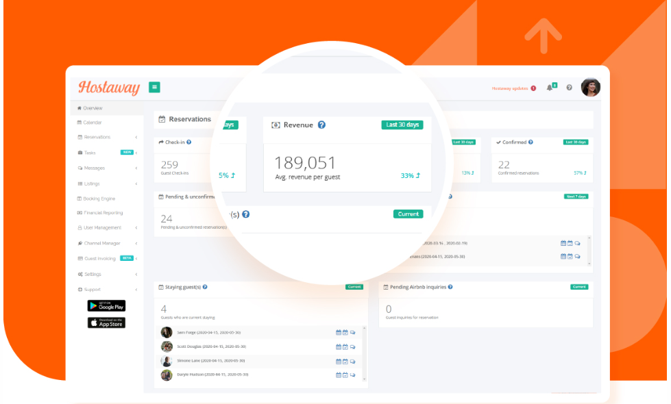 Hostaway screenshot - 10 alternativas útiles a SiteMinder para probar en 2026