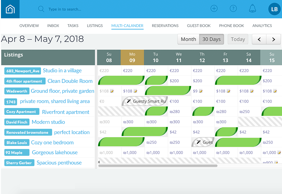 Guesty screenshot - 10 alternativas útiles a SiteMinder para probar en 2026