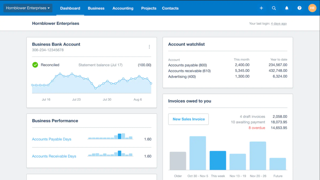 Xero screenshot - 10 mejores programas de contabilidad para hoteles revisados para 2026