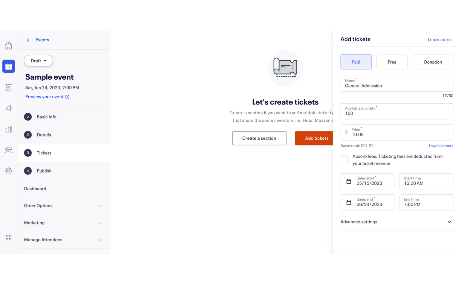 Eventbrite screenshot - Los 10 Mejores Software para la Planificación de Eventos en 2026