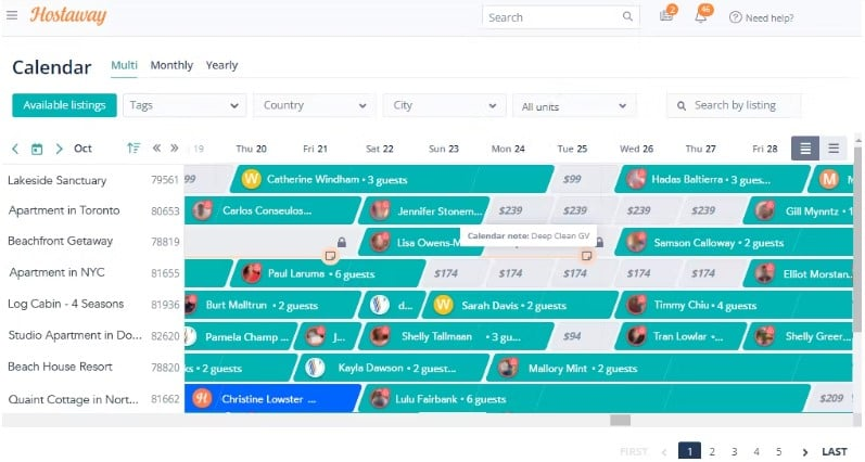 Hostaway screenshot - 10 Migliori Alternative a InnRoad per 2026