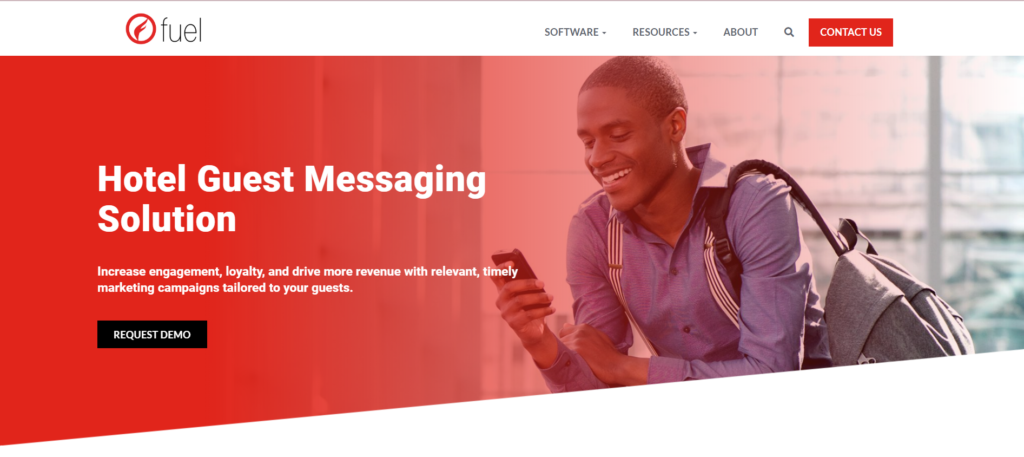 Fuel Travel screenshot - 10 migliori software di messaggistica per ospiti per hotel nel 2026