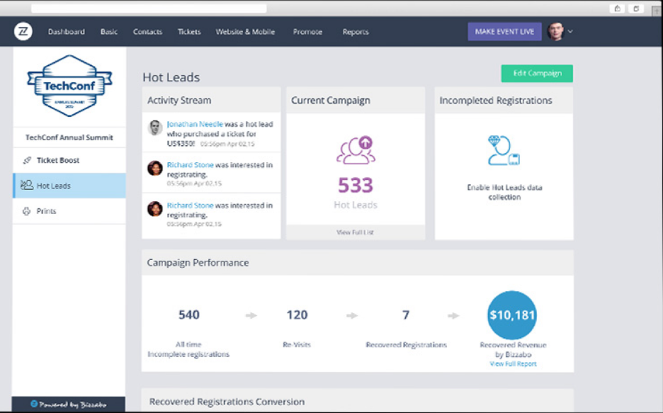 Bizzabo screenshot - 10 Migliori CRM per la Gestione di Eventi per Organizzare Grandi Eventi nel 2026