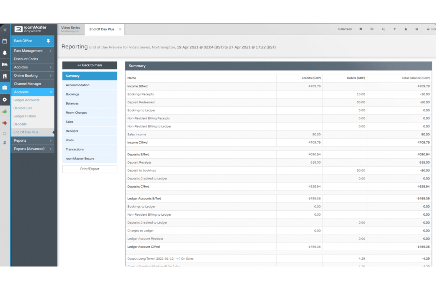 roommaster screenshot - 10 migliori software di gestione dei ricavi alberghieri per 2026