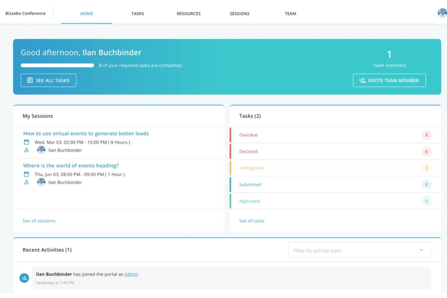 Bizzabo screenshot - 10 migliori software per l’organizzazione di eventi per il 2026