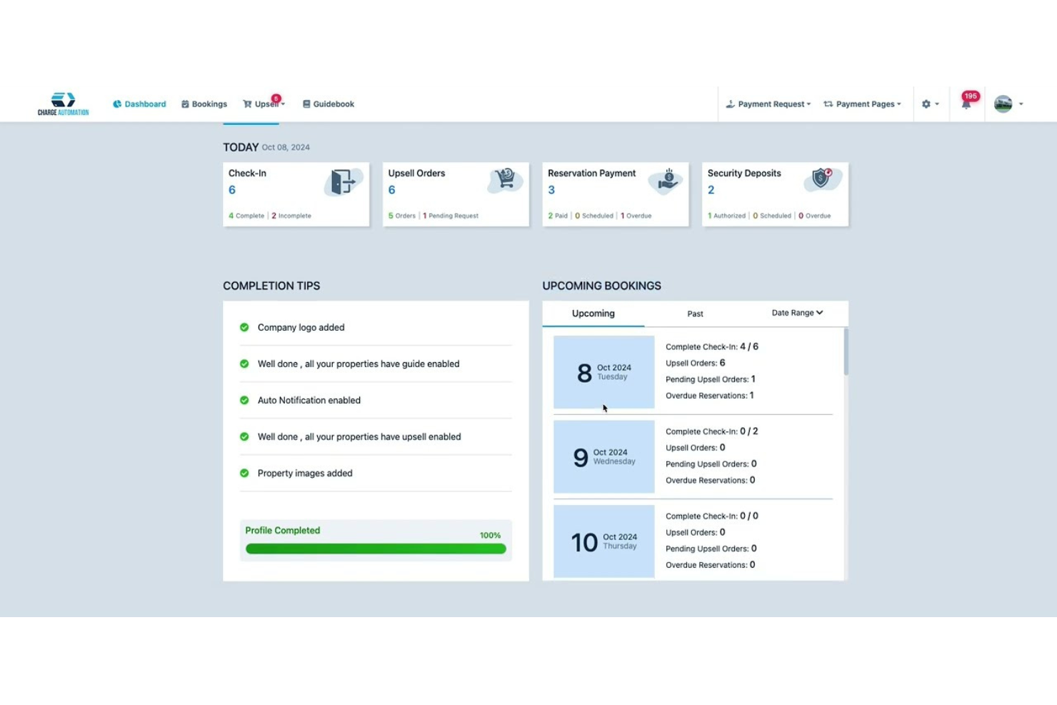 Charge Automation screenshot - 10 beste hotel-inchecksoftware in 2026