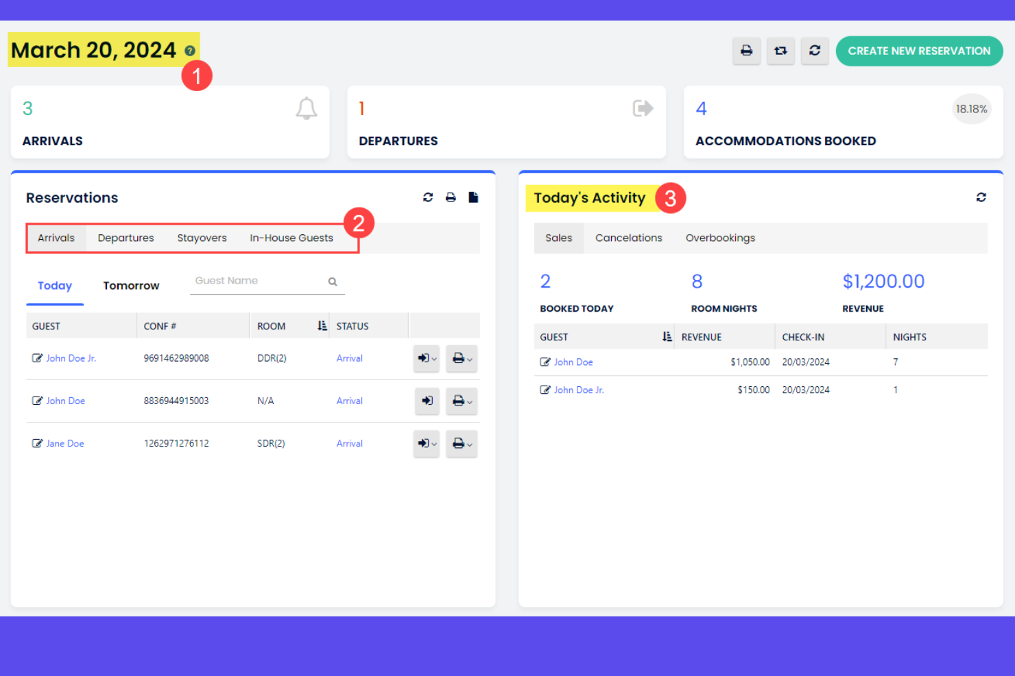 Cloudbeds screenshot - 10 softwareoplossingen voor opbrengstbeheer van hotels geselecteerd voor 2026