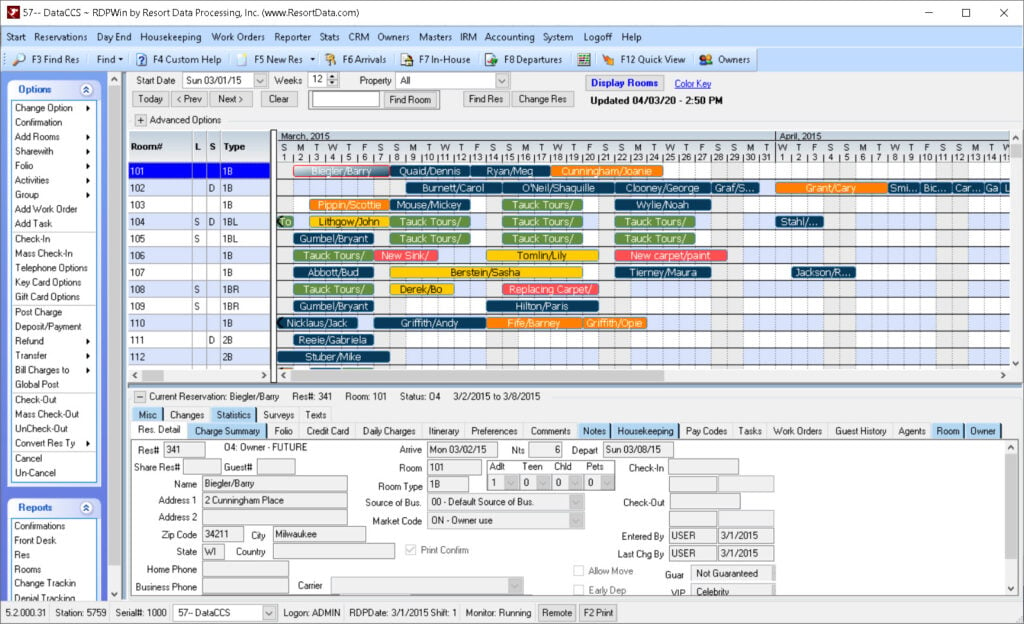 Resort Data screenshot - Handleiding voor de 10 beste softwareoplossingen voor resortbeheer van 2026