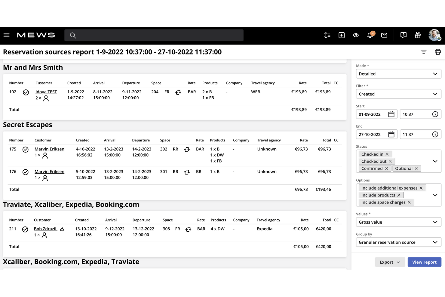 Mews screenshot - 10 beste motelbeheersoftware voor kleine hotels 2026