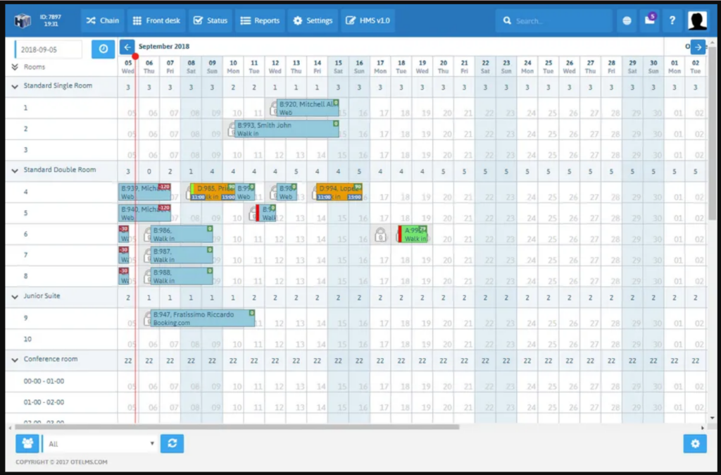 OtelMS screenshot - 10 beste motelbeheersoftware voor kleine hotels 2026