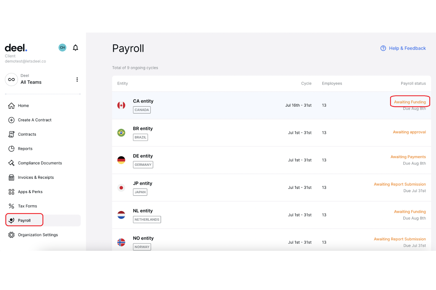 Deel HR screenshot - 10 beste software voor personeelsbeheer in hotels voor 2026