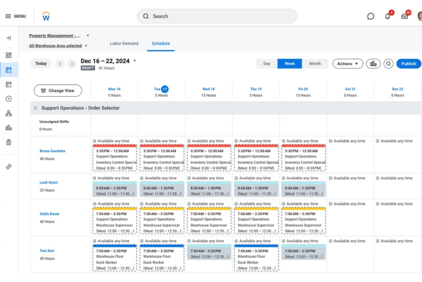 Workday screenshot - 10 beste software voor personeelsbeheer in hotels voor 2026