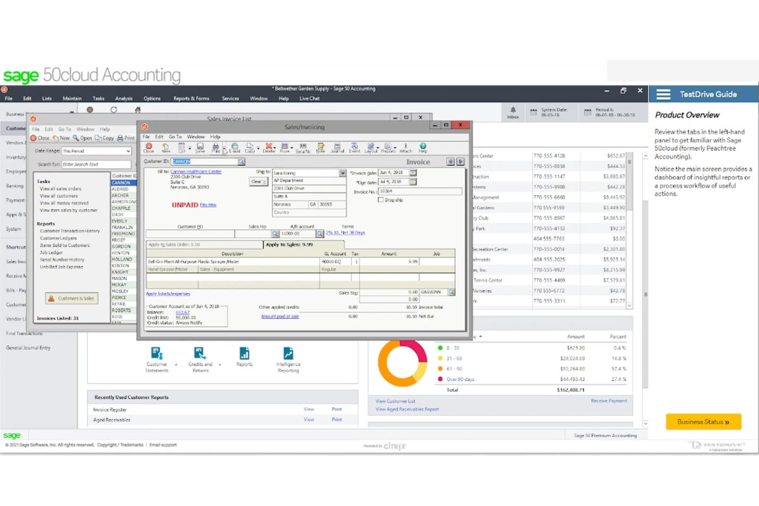 Sage 50cloud screenshot - 10 beste hotelboekhoudsoftware beoordeeld voor 2026