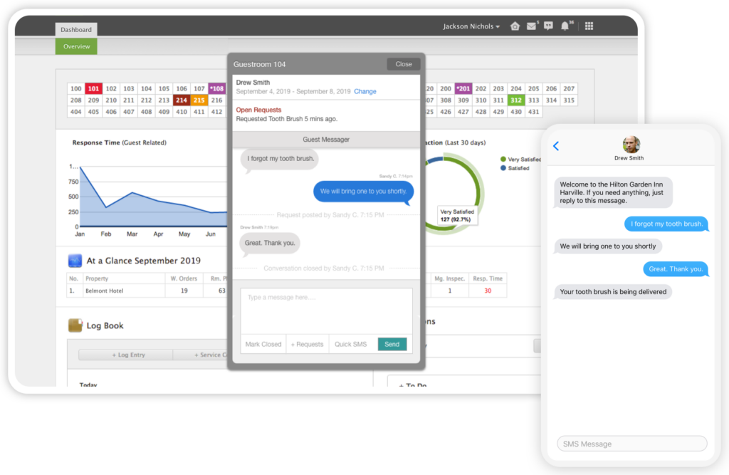 Quore screenshot - 10 oplossingen voor conciërgesoftware om de gastervaring in 2026 te verbeteren