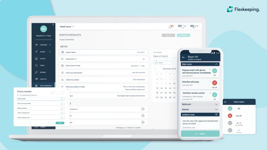 Flexkeeping screenshot - 10 oplossingen voor conciërgesoftware om de gastervaring in 2026 te verbeteren