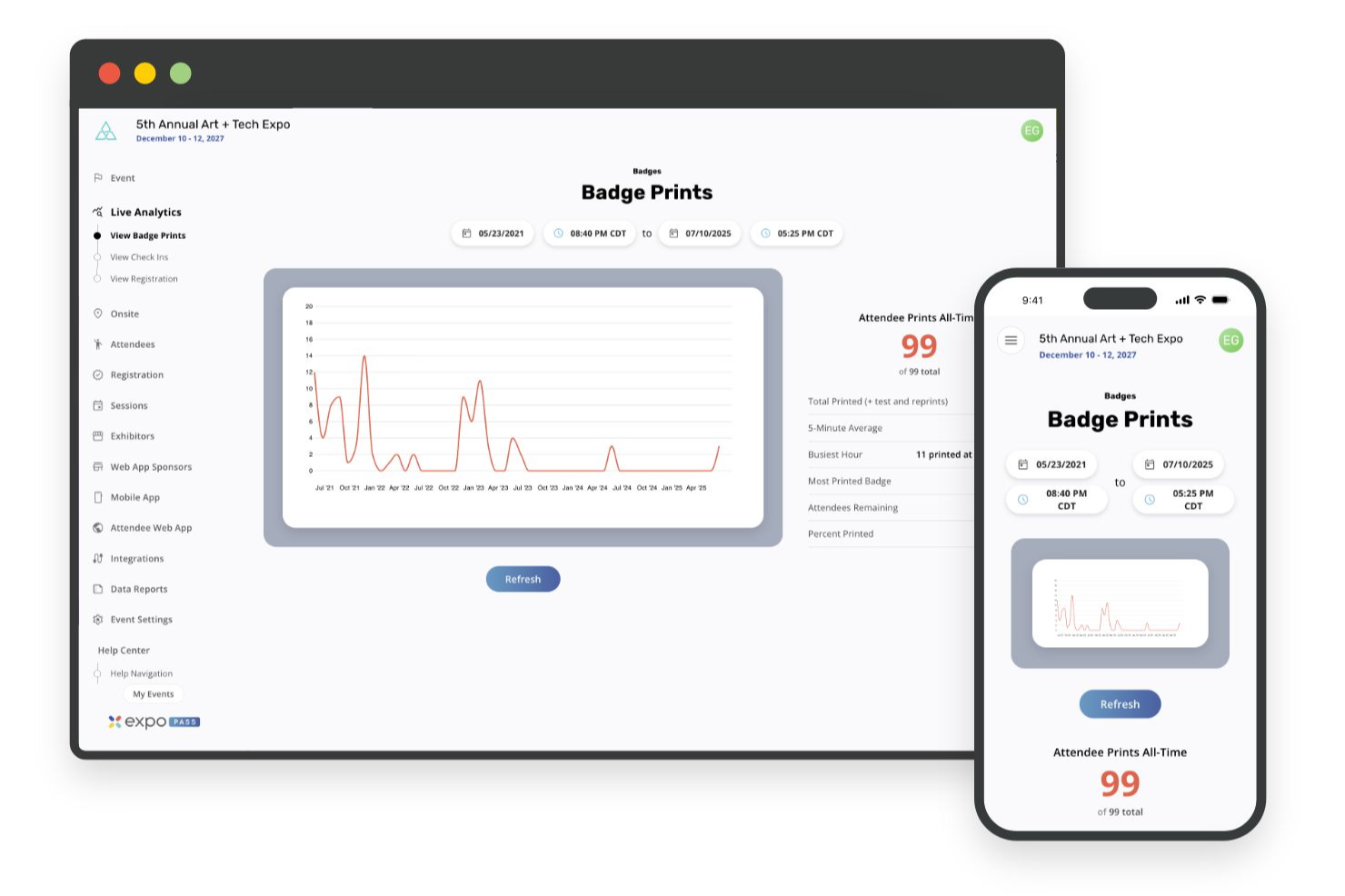 Expo Pass screenshot - 10 beste CRM-systemen voor eventmanagement om geweldige evenementen te organiseren in 2026