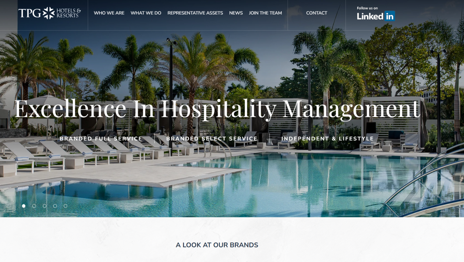 TPG Hotels screenshot - 10 beste hotelmanagementbedrijven beoordeeld in 2026