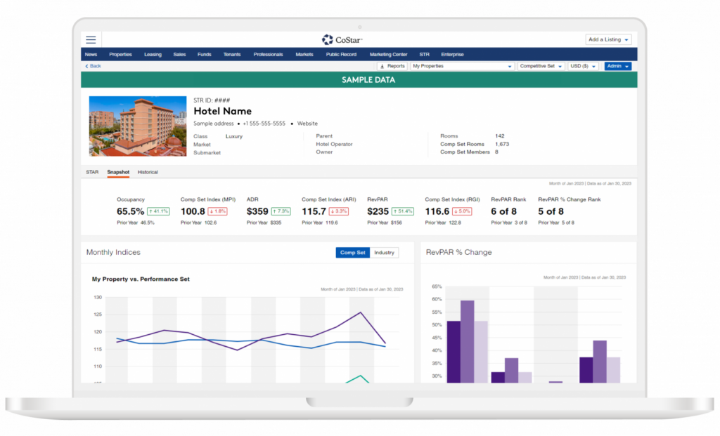 STR Global screenshot - 10 beste software voor business intelligence in hotels voor 2026
