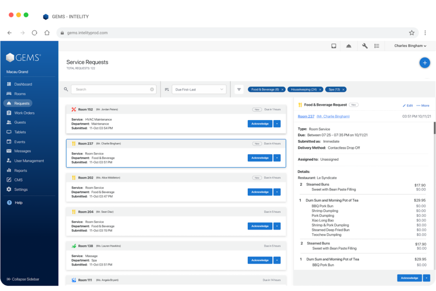 Intelity screenshot - 10 beste hotel-inchecksoftware in 2026