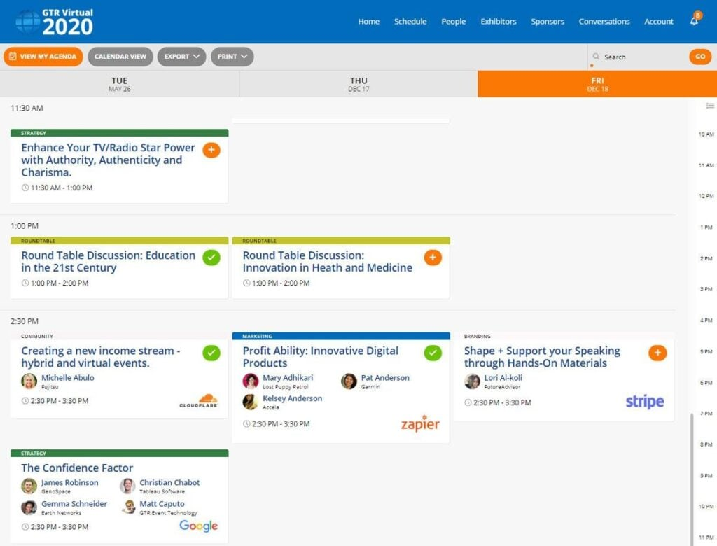 GTR by Personify screenshot - 22 Best Event Management CRMs For Running Stellar Events In 2026