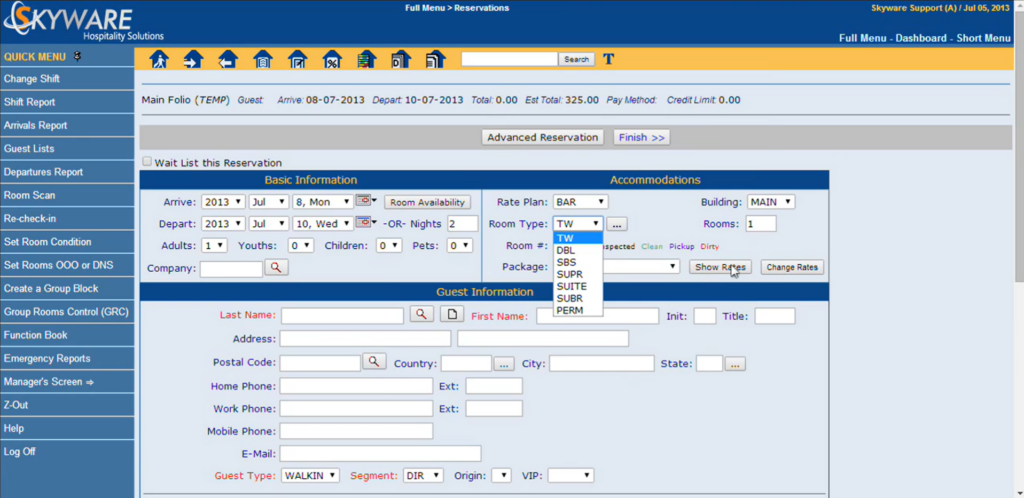 Skyware Hospitality Solutions screenshot - Guide To The 28 Best Hotel Management Software In 2024