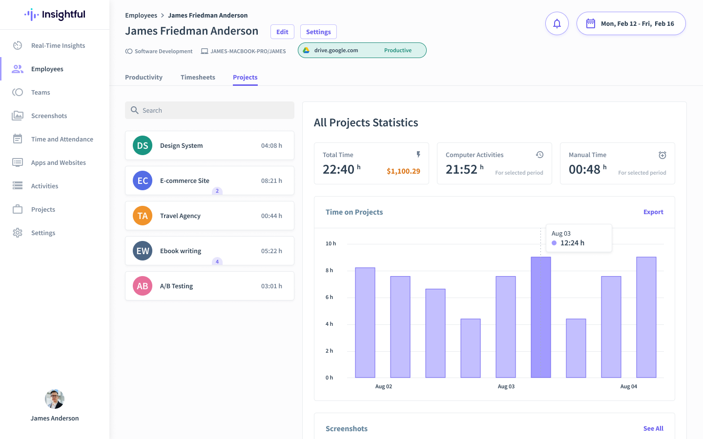 Insightful screenshot - 26 Best Hotel Labor Management Software for 2026