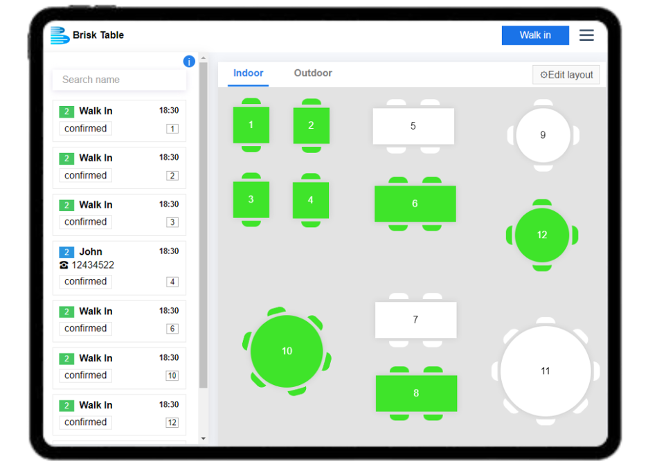 Brisk Table screenshot - 12 Best Free Restaurant Management Software Reviewed in 2026