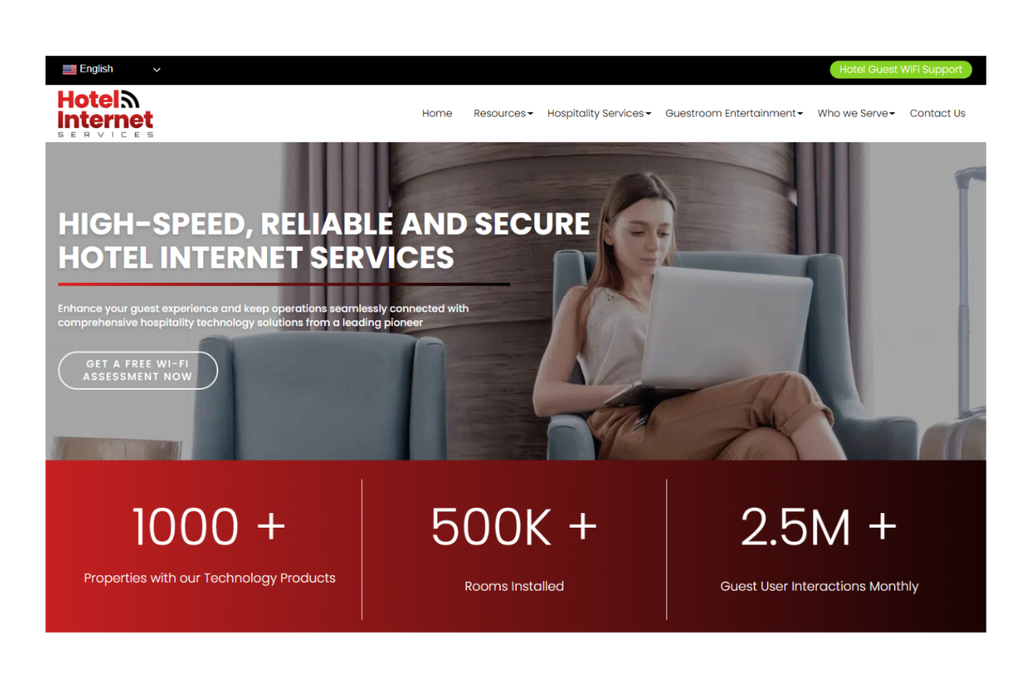 Hotel Internet Services screenshot - 15 Hotel WiFi Management Software Solutions for 2026