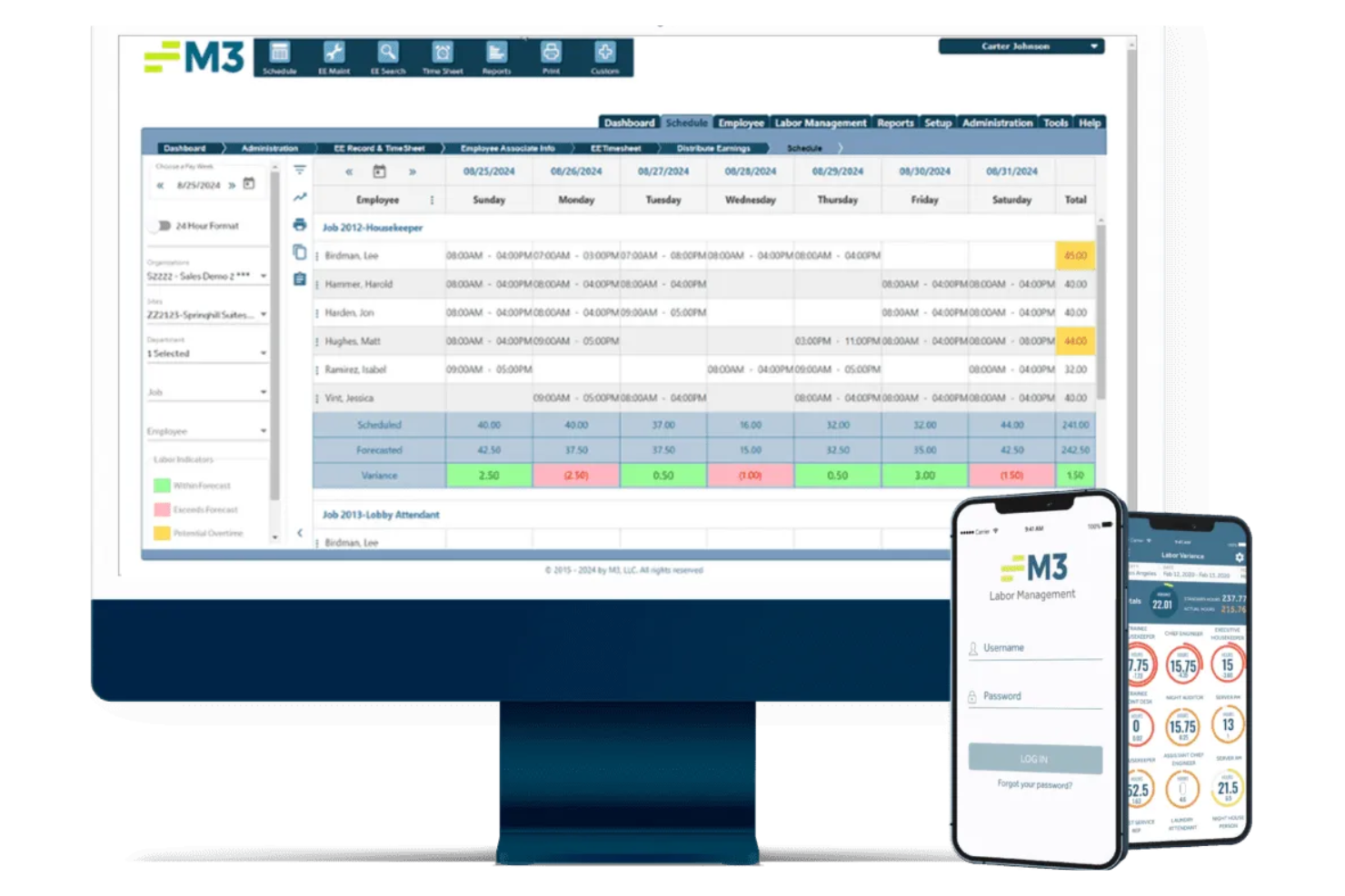 M3 screenshot - 15 Best Hotel Staff Scheduling Software in 2026
