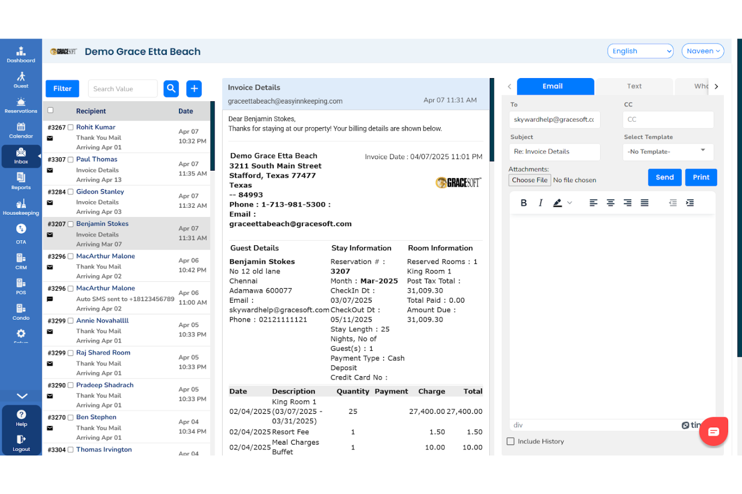 GraceSoft screenshot - 10 Hotel Booking Software Free Picks for 2026