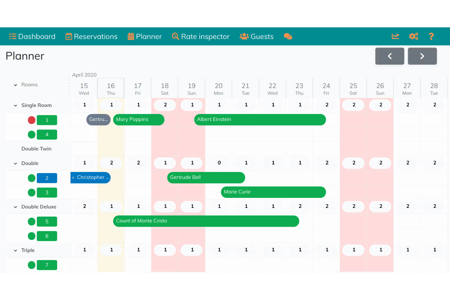 Hoteliera screenshot - 10 Best Free Hotel Reservation Software For 2026
