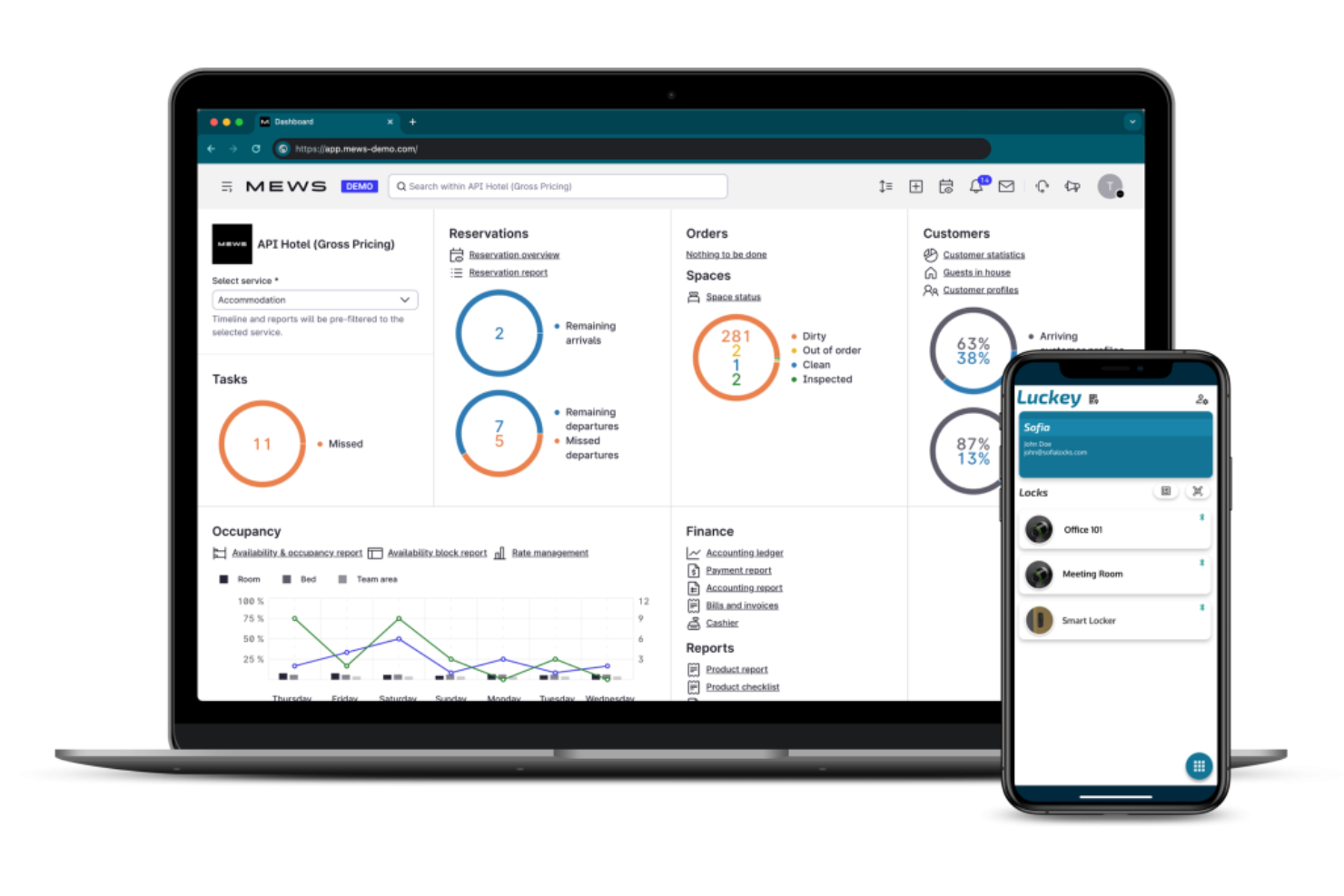 Manages bookings, operations, and guest experiences for hotels.