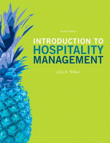 Image of the cover of the book Introduction to Hospitality Management by John R. Walker.