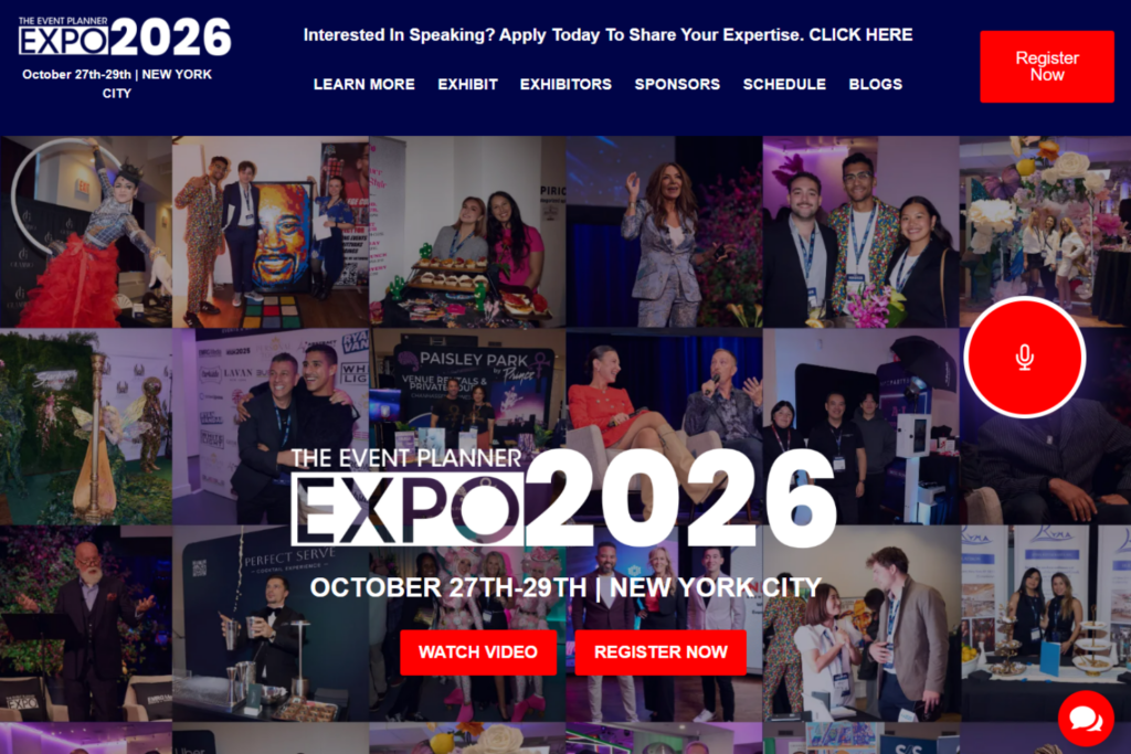Website of The Event Planner Expo 2026