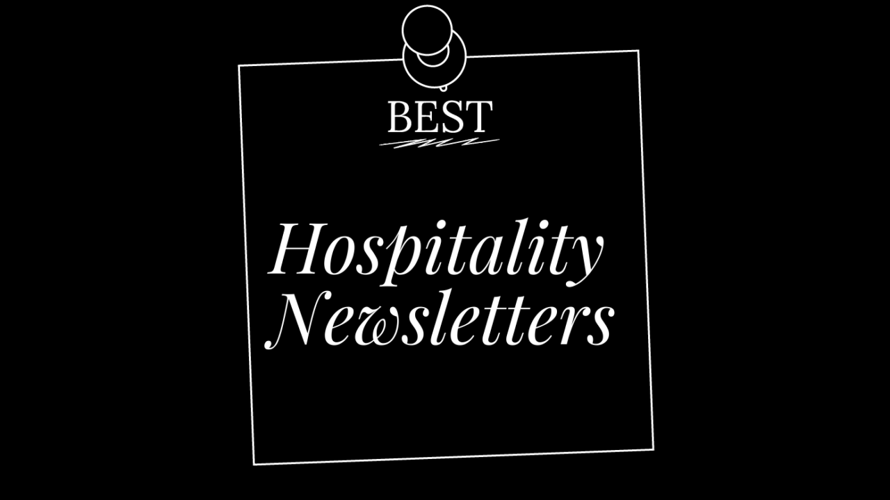 Hospitality newsletters generic best of