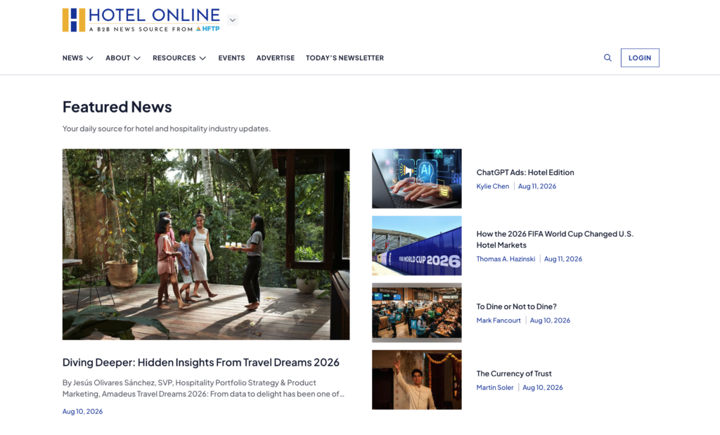 Hotel Online newsletters