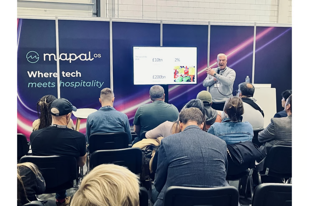 Speaker presenting at the Restaurant and Takeaway Innovation Expo