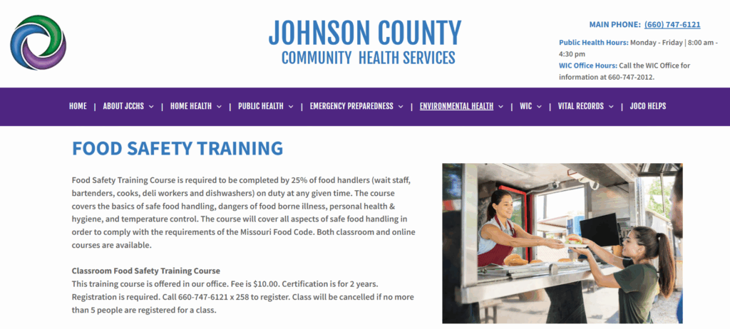 The Food Safety Training course description
