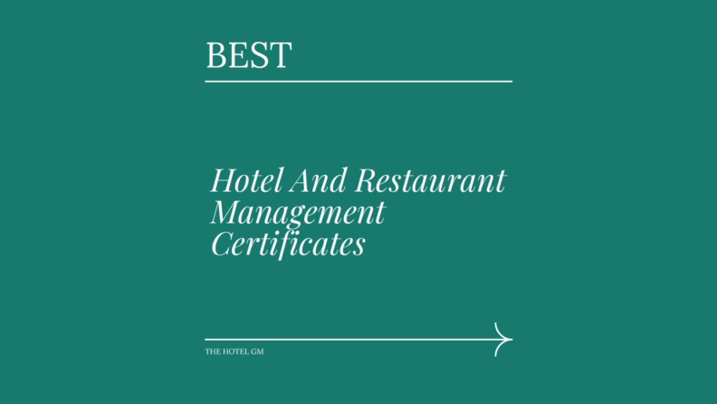 Hotel and restaurant management certificates generic best of